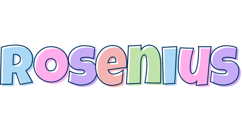 Rosenius pastel logo