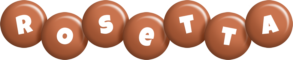 Rosetta candy-brown logo