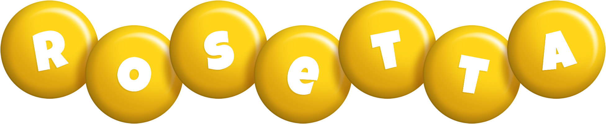 Rosetta candy-yellow logo