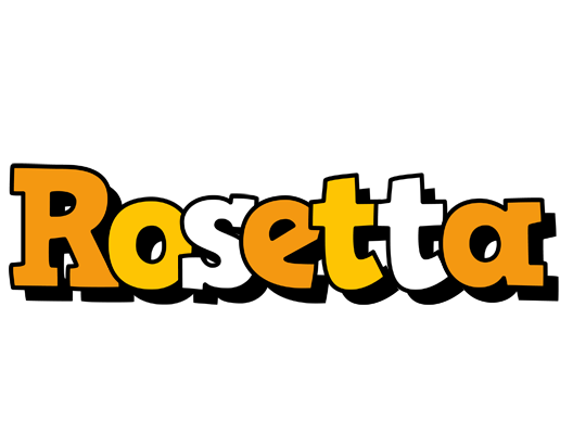 Rosetta cartoon logo
