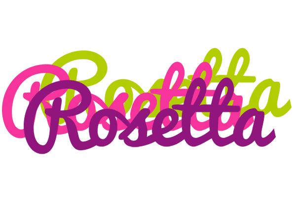 Rosetta flowers logo