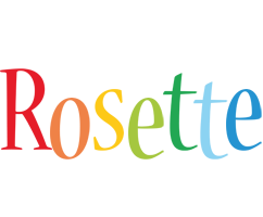 Rosette birthday logo