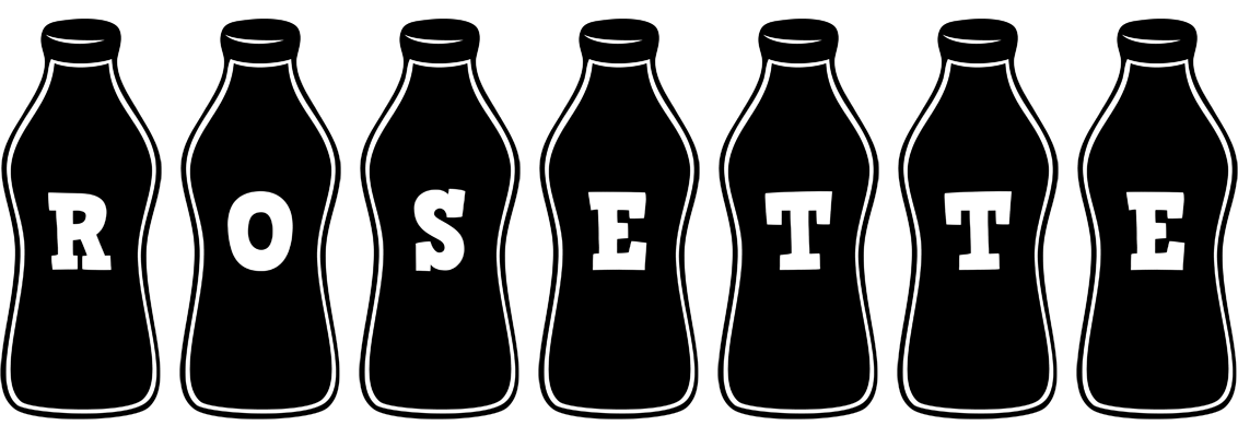 Rosette bottle logo