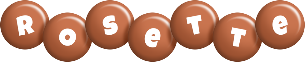 Rosette candy-brown logo