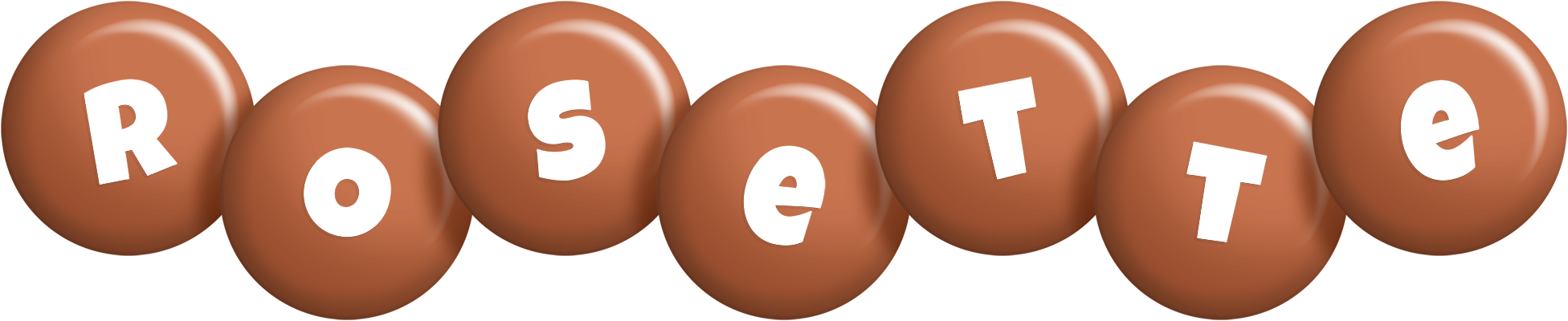 Rosette candy-brown logo
