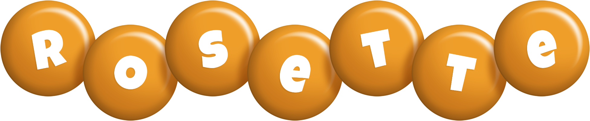 Rosette candy-orange logo