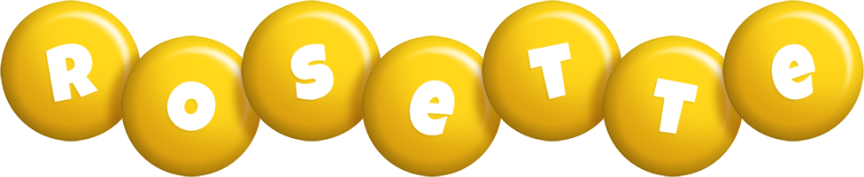 Rosette candy-yellow logo