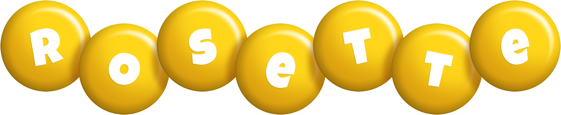 Rosette candy-yellow logo