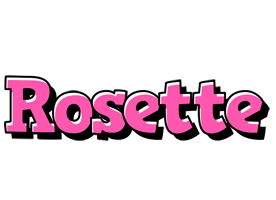 Rosette girlish logo