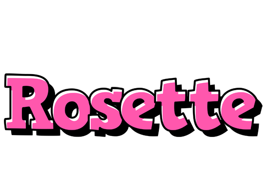 Rosette girlish logo