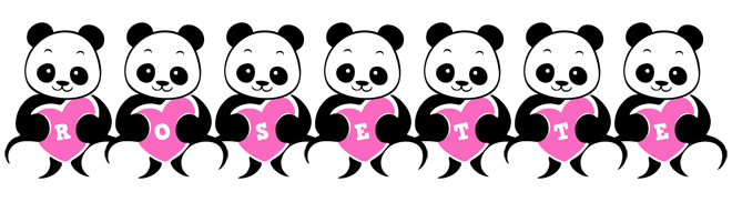Rosette love-panda logo
