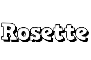 Rosette snowing logo