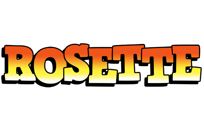 Rosette sunset logo