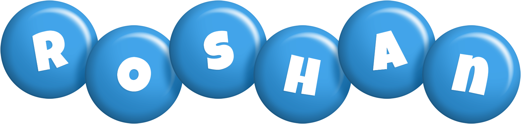 Roshan candy-blue logo
