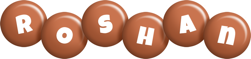 Roshan candy-brown logo