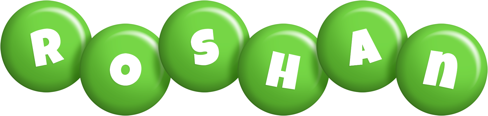 Roshan candy-green logo