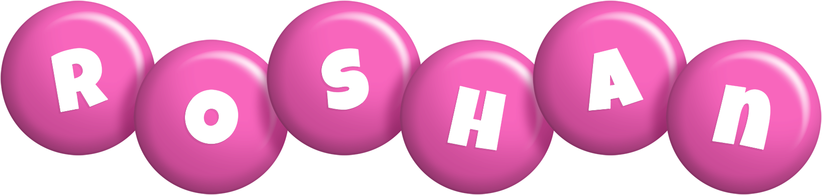 Roshan candy-pink logo