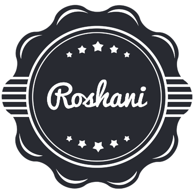 Roshani badge logo