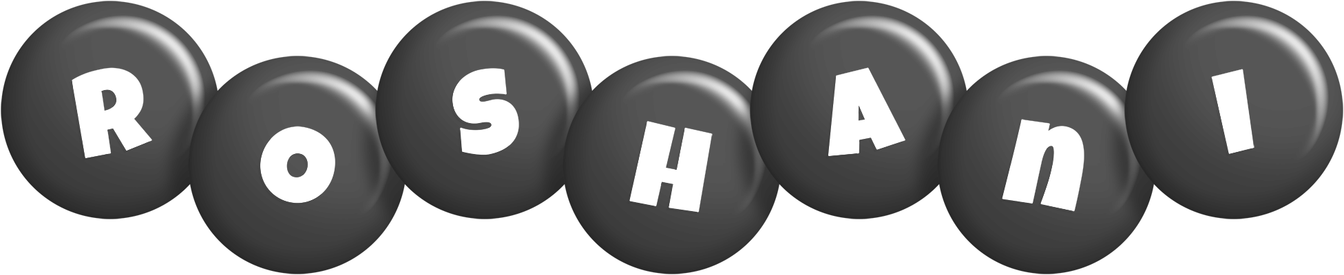 Roshani candy-black logo