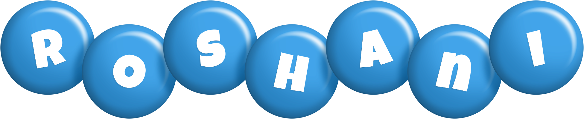 Roshani candy-blue logo