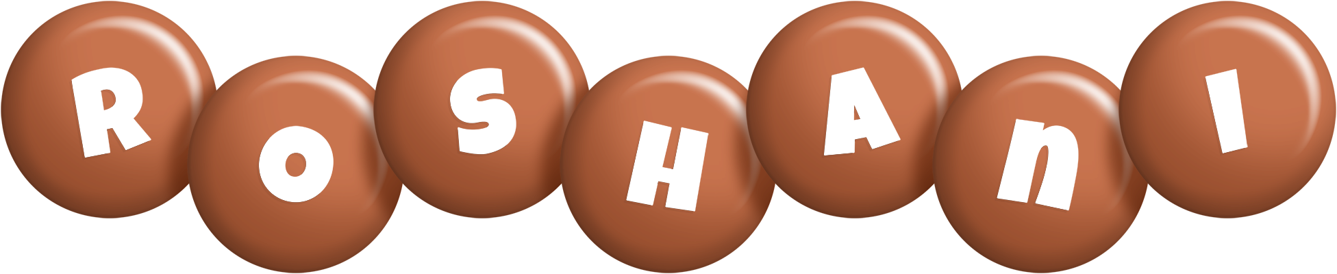 Roshani candy-brown logo