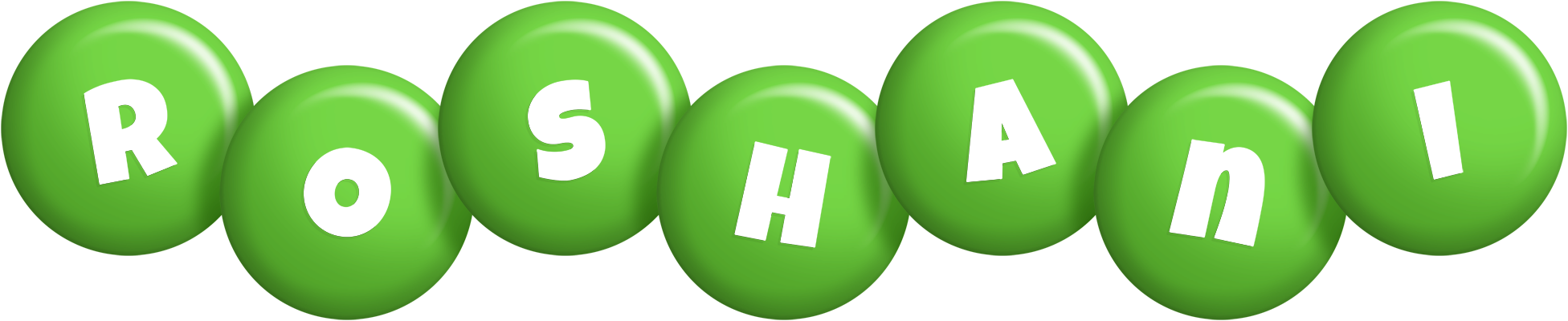 Roshani candy-green logo
