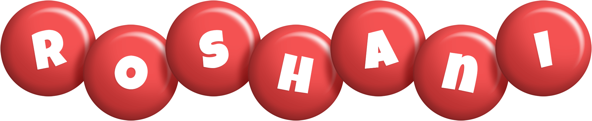 Roshani candy-red logo