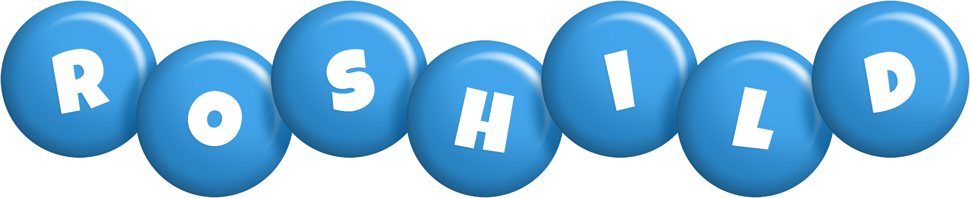 Roshild candy-blue logo