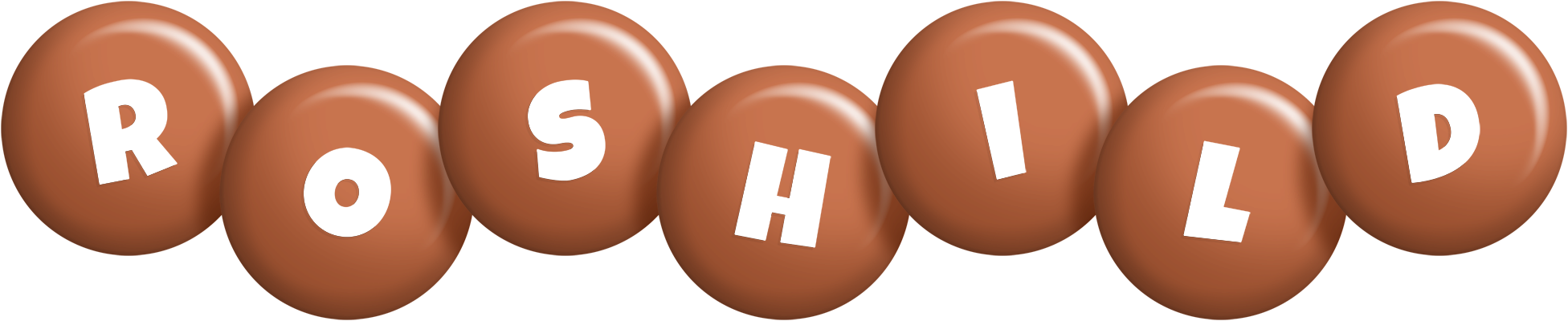 Roshild candy-brown logo