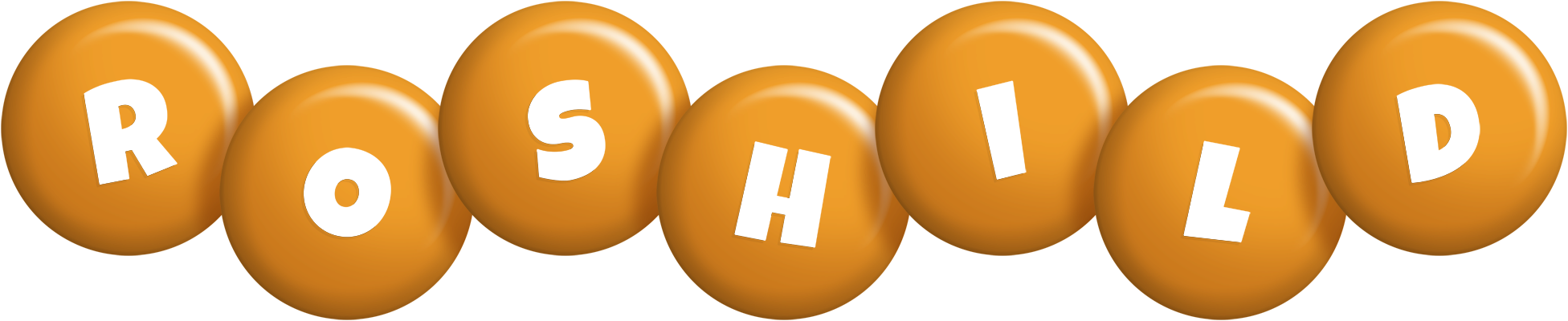 Roshild candy-orange logo