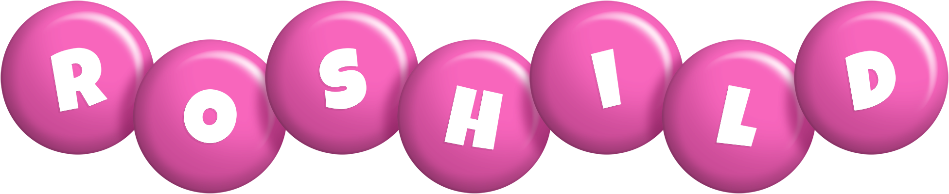 Roshild candy-pink logo