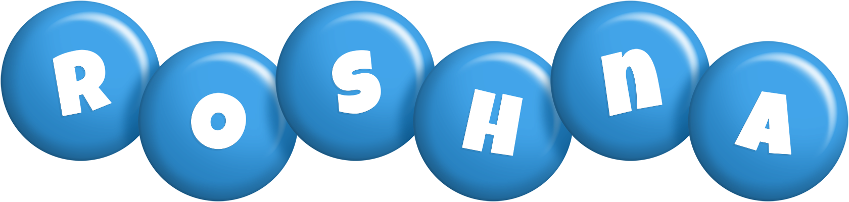 Roshna candy-blue logo