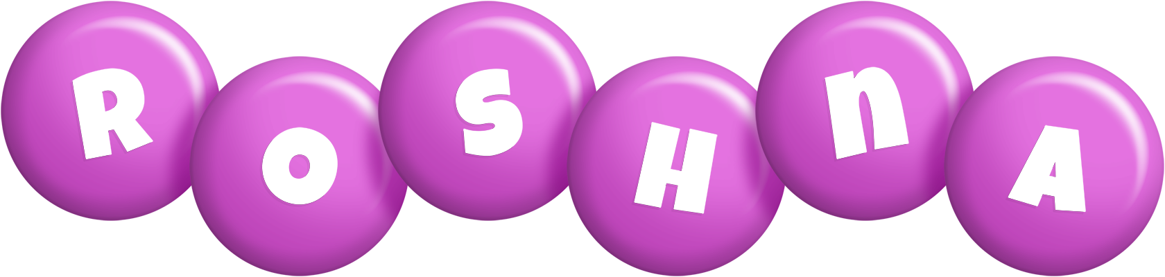 Roshna candy-purple logo