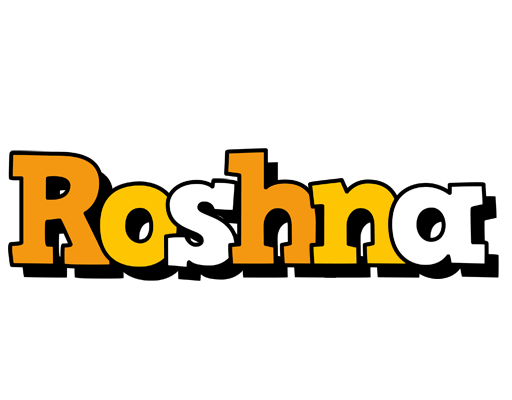 Roshna cartoon logo