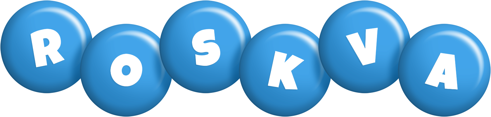 Roskva candy-blue logo