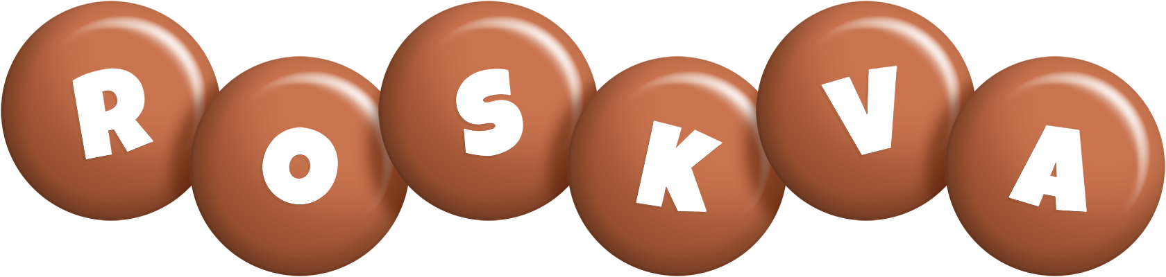 Roskva candy-brown logo