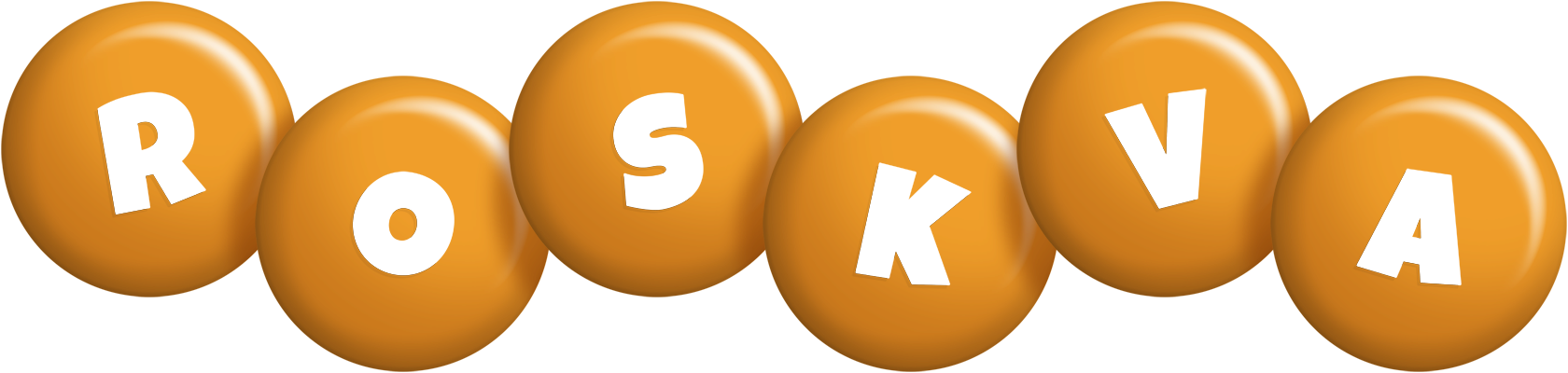 Roskva candy-orange logo
