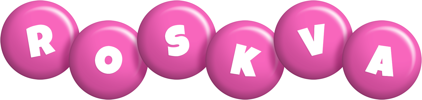 Roskva candy-pink logo
