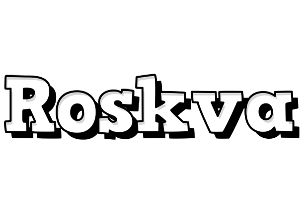 Roskva snowing logo