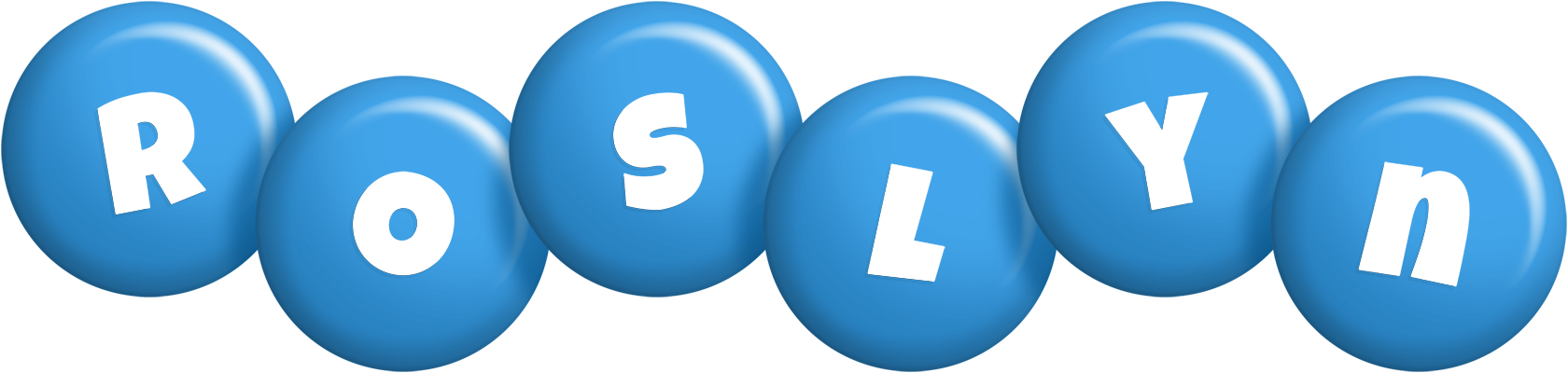 Roslyn candy-blue logo