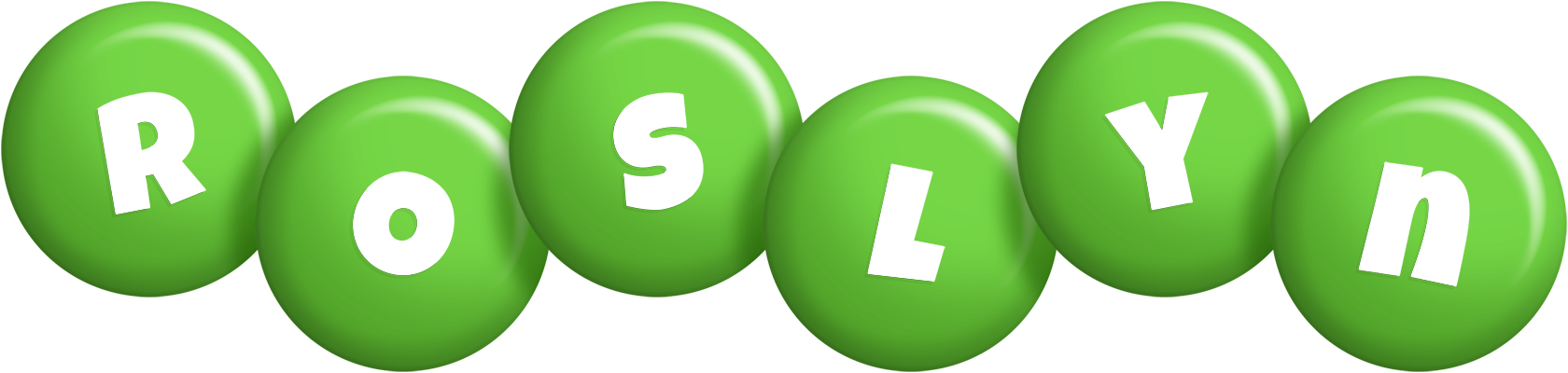 Roslyn candy-green logo