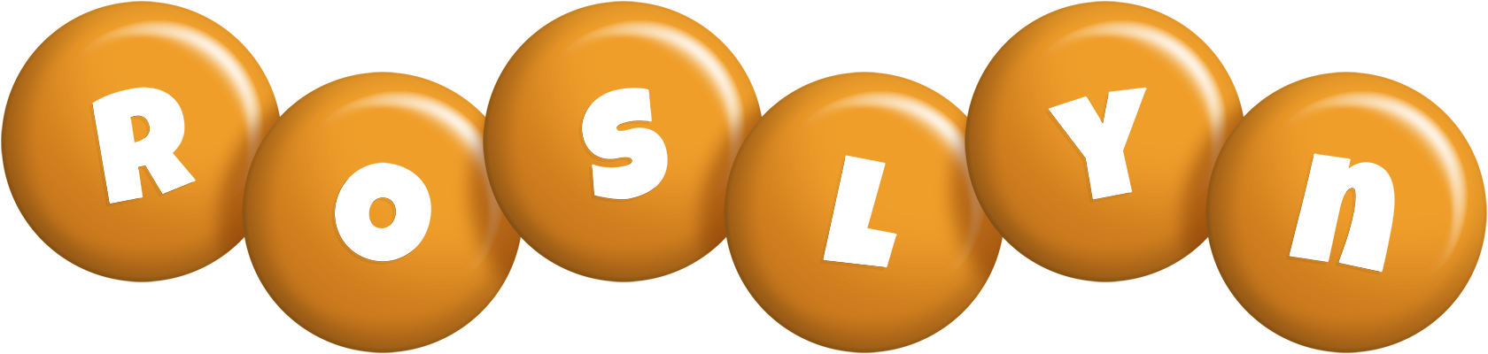 Roslyn candy-orange logo