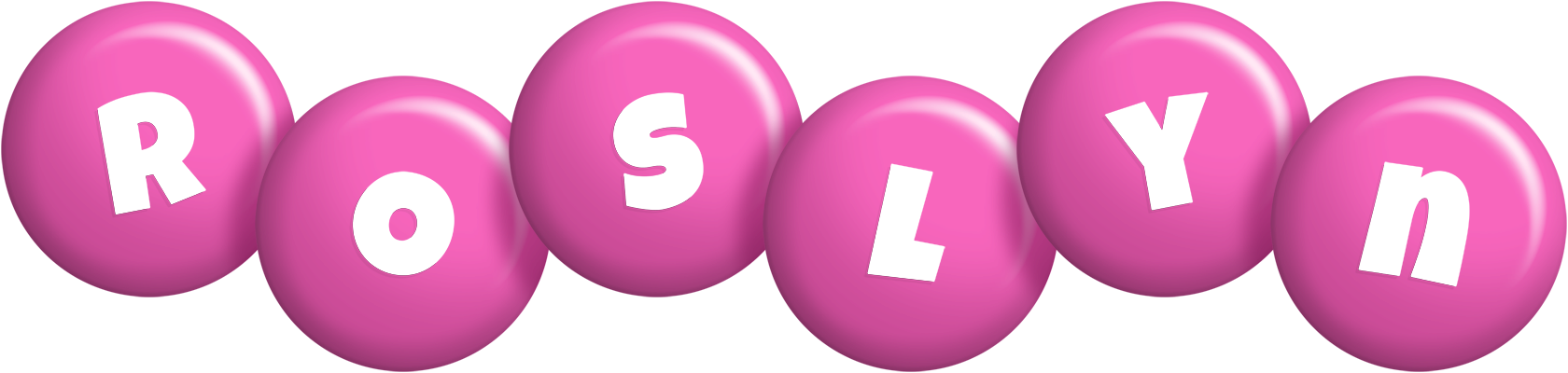 Roslyn candy-pink logo