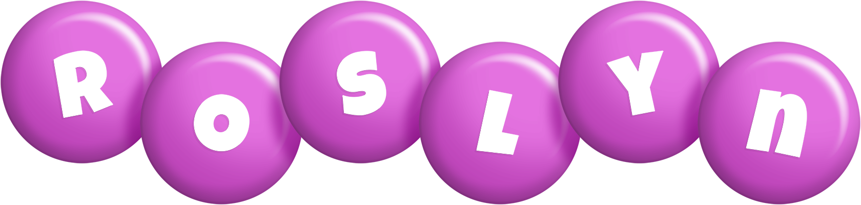 Roslyn candy-purple logo