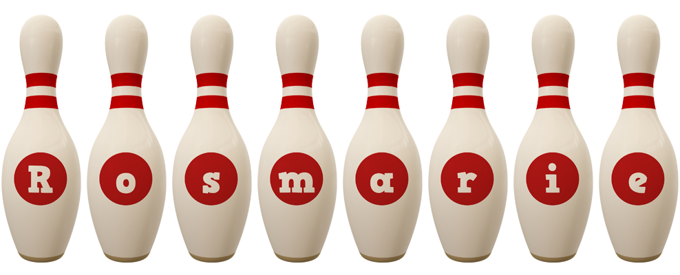 Rosmarie bowling-pin logo