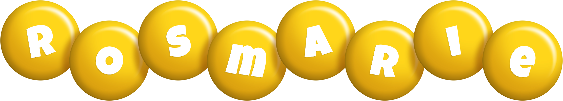 Rosmarie candy-yellow logo