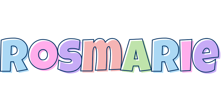 Rosmarie pastel logo