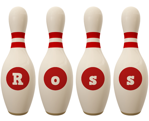 Ross bowling-pin logo