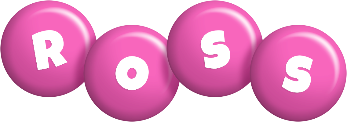 Ross candy-pink logo