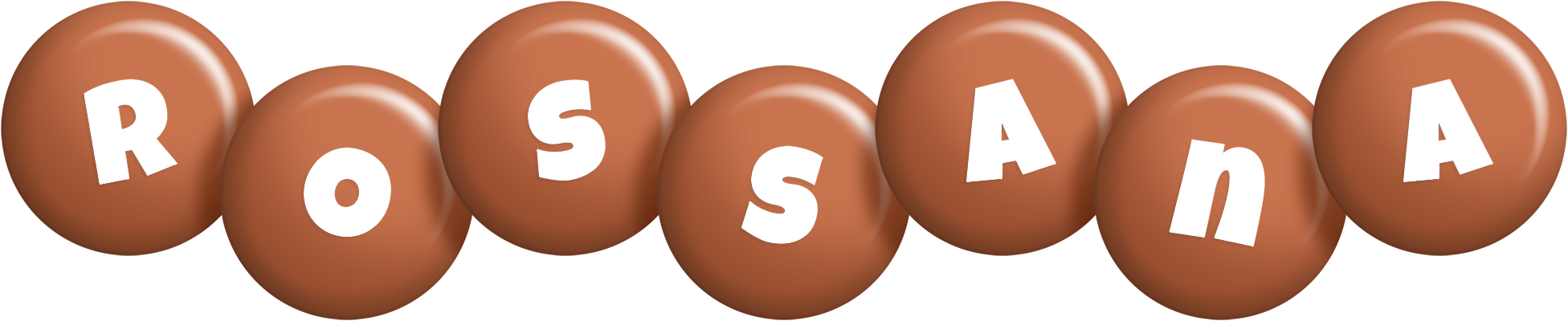 Rossana candy-brown logo